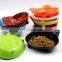 Private Label Plain Small No Spill Black Slow Eating Cute Designer Portable Dog Bowl