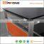 Stainless steel frame tempered glass coffee table
