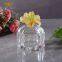 2022 New Creation Instagram Novelty Clear Crystal Glass Sandalwood Container Flower Lid Jewelry Sundries Box