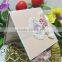 2016 Popular Arabic Luxurious flower embossed wedding invitation card