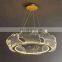 Northern European Acrylic Leaf Chandelier New Design Ceiling Gold Pendant Lamp