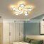 Modern LED Chandelier Art Deco Indoor Ceiling Lamp White Star Ceiling Light for Living Room Dining Bedroom Kids Room