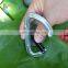 Custom logo black gold D Shape ring  solid-locking Mountain Climbing 22KN Aluminum Carabiner Hook