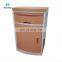 Low Price Popular Quality ABS Plastic Hospital Nursing Home Clinic Bedside Cabinet Locker With Towel Hangers