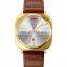 New design square dial men wristwatch luxury brand Skmei 9266 OEM ODM custom logo genuine leather quartz watch
