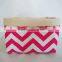 Auqa Blue Chevron Basket Storage Organizer Popular US Market Products