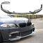 F10 F18 M Sport High Quality Carbon Fiber Varis Style Front Lip Front Bumper Lip Front Separator  For BMW 5 Series F10 F18