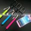 fashion colorful wired selfie stick monopod with cable for smartphone                        
                                                                                Supplier's Choice