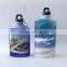 flat aluminium bottle with carabiner hook