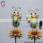 Garden decorations of metal dragonfly stakes with different style