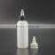 twist top cap glue oil 60ml plastic e-liquid dropper bottle for cosmetic packing