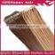 top quality blonde PU Skin Weft extension