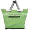 3-4 people foldable green picnic basket with front pocket
