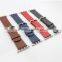 Customized latest design leather wristband strap belt for apple watch many colors