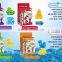 Kids Play DIY Soft Sand in samll paer box ,Mini martian sand mold toys