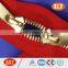new product of shenzhen xly gold polishing metal zipper