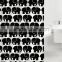 factory supply print Elephant Bright color shower curtains