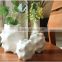 2016 3pcs factory white table artifical flowers porcelain vases sets for deco