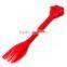 Beautiful Design 1PCS Red Pet Feeding Fork Tin Food Mixing Spoon For Dog Puppy for Cat Kitty 7.5Inch Durable