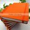 orange thermo pu hardcover a5 thick notebook with 120sheets