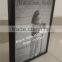 Wholesale black matt metal aluminum photo picture frame
