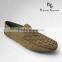genuine leather trendy men casual flat shoes