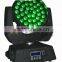 36pcs rgbwauv zoom moving head wash light/36pcs 18w 6in1 moving head wash light