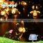 Garden Flowers Shaped Waterproof Changeable Color Warm White Solar Powered LED Festival String Lights