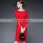 2016 Women Sexy Dress Long Sleeve Party Dress slim Work Wear
