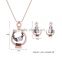 Wholesale Latest Design Fashion Necklaces Women Luxury Statement Diamond Jewelry Set SKJT0546