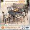Durable Easy Installation Cast Aluminum Dining Set Outdoor Garden Furniture