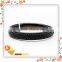 Black Genuine Cowhide Leather Bracelet for Boys