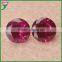 high quality polished 8*10mm 5# red color oval cut imitation synthetic rough ruby gemstone