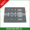 Industrial dust proof numeric keypad with short travel keys