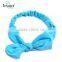 Trendy Girls' Fashion Hair Accessories Check Print Wrap Knot Bow Elastic Headband Head Wrap