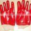 7 guage white cotton with red rubber coated gloves`