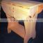 International solid unfinished pinewood livingroom drop leaf end table stand