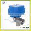 3 way Stainless Steel electric ballvalve with 2,3,5 wires,3-6V/12V/24V/110V/120V/220V/240V AC, 1/2 inch 1 inch inner connection