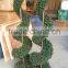 Driect manufacture Latest spiral topiary artificial boxwood spiral tree for decoration