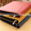 B5/A5/B6 Business pu leather portfolio folder,custom leather embossed portfolio folder