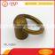 Brass color zinc alloy cord end stopper bag hardware fitting