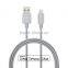 MFi certified c48 connector fabric braided Alumimun shell seamless usb charger cable