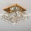 square MR16 crystal downlight for indoor ceiling decoration
