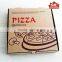 Customized Brown Kraft Paper Pizza Box and Packaging