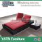 Outdoor furniture china black fabric chaise lounges