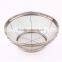 Stainless Steel Fruit Colander Basket Kitchen Storage Wire Msh Basket