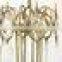 530-18 Italian Brass and Crystal Chandelier