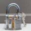 Professional Cutaway Inside View of Practice Cadeado Padlocks Lock Pick Lock Training Trainer Pick for Locksmith with two Keys