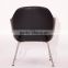 Office chair black leather dining chairs Saarinen Executive chair