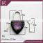 Hot black mini love heart shape padlock with key